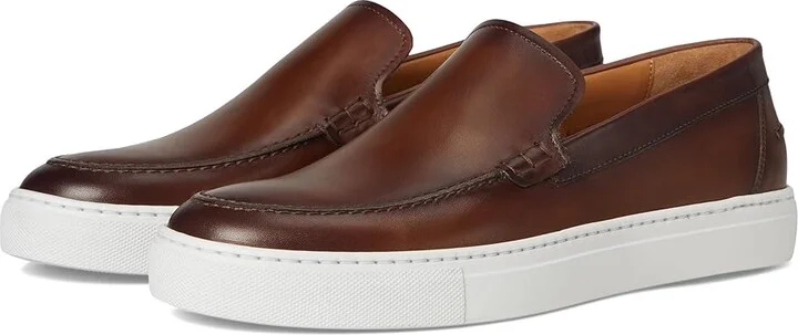 Magnanni Mocasin Slip Men's Shoes Tabaco : 9 M, Leather