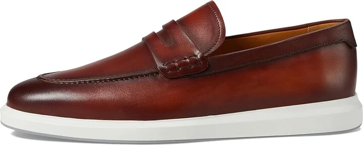 Magnanni Orion Penny Men's Lace-up Boots Cognac : 9.5 M, Leather - Image 6