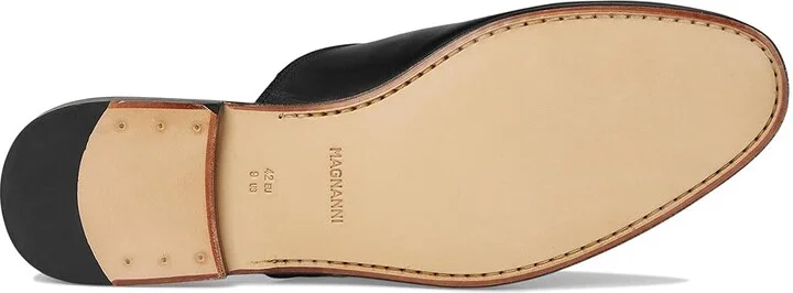 Magnanni Pachino Men's Slippers Black : 7 M, Leather/Rubber/Suede - Image 3