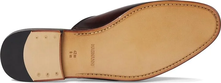 Magnanni Pachino Men's Slippers Mid Brown : 7.5 M, Leather/Rubber/Suede - Image 3