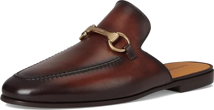 Magnanni Pachino Men's Slippers Mid Brown : 7.5 M, Leather/Rubber/Suede - Image 5