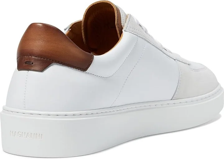 Magnanni Pharell Men's Lace-up Boots White/Brown : 7.5 M, Leather - Image 4