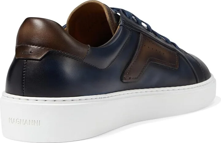 Magnanni Phoenix Men's Shoes Navy/Brown : 8 M, Leather - Image 4