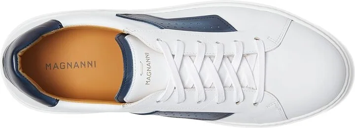 Magnanni Phoenix Men's Shoes White/Navy : 7 M, Leather - Image 2