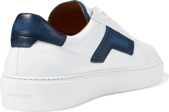 Magnanni Phoenix Men's Shoes White/Navy : 7 M, Leather - Image 4