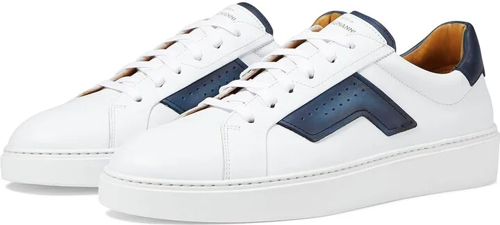 Magnanni Phoenix Men's Shoes White/Navy : 7 M, Leather