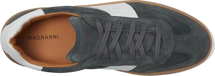 Magnanni Primera Lo Men's Shoes Indigo/White Suede : 7 M, Leather - Image 2