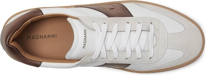 Magnanni Primera Lo Men's Shoes White/Brown : 8 M, Leather - Image 2