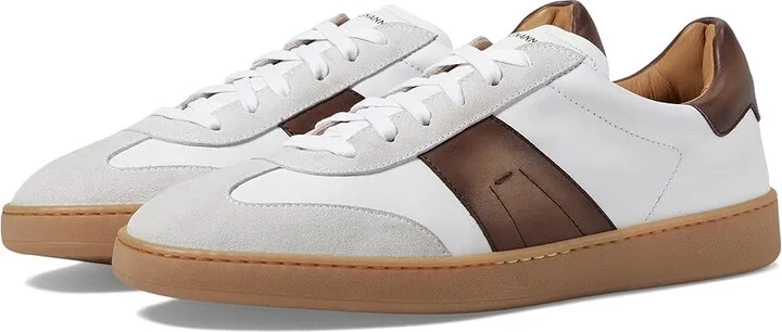 Magnanni Primera Lo Men's Shoes White/Brown : 8 M, Leather
