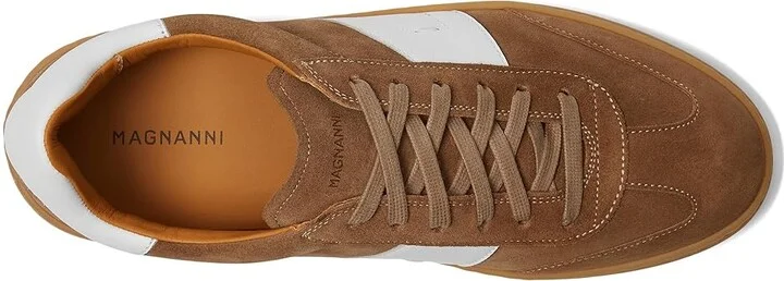 Magnanni Primera Men's Shoes Taupe Suede/White : 11.5 M, Leather - Image 2