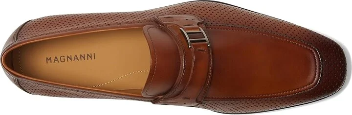 Magnanni Salas Men's Slip on Shoes Cognac : 9.5 M, Leather - Image 2