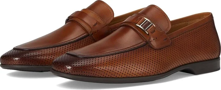 Magnanni Salas Men's Slip on Shoes Cognac : 9.5 M, Leather