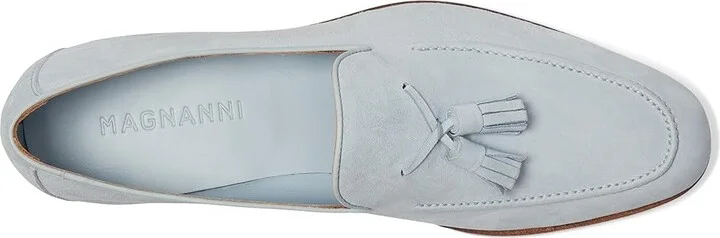 Magnanni Simmon Men's Slip on Shoes Sky Blue Suede : 10.5 M - Image 2