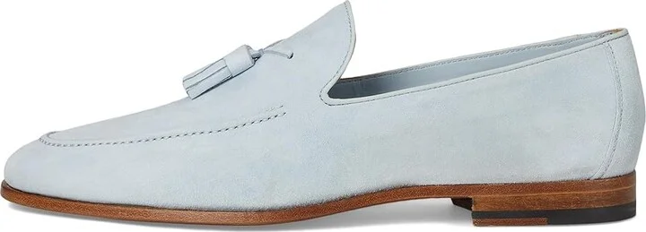 Magnanni Simmon Men's Slip on Shoes Sky Blue Suede : 10.5 M - Image 6