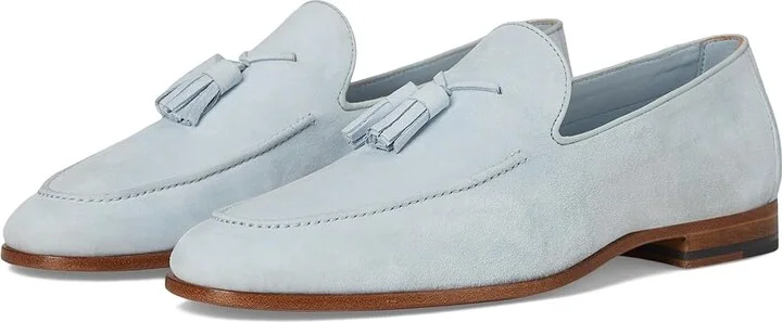 Magnanni Simmon Men's Slip on Shoes Sky Blue Suede : 10.5 M