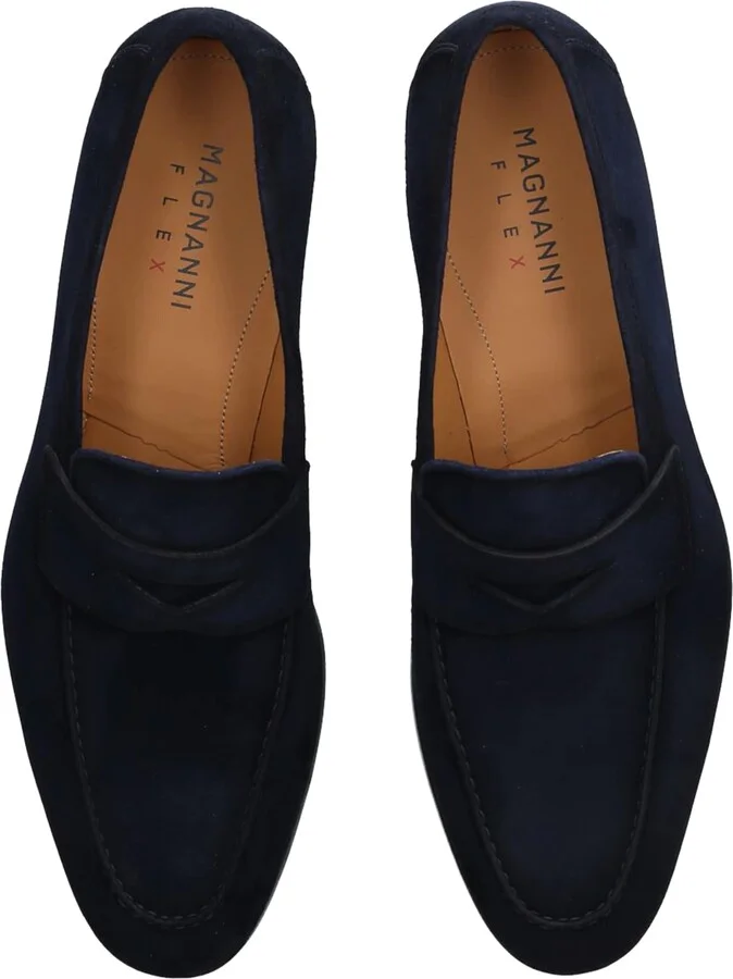 Magnanni Suede Delos Dress Loafers - Image 4