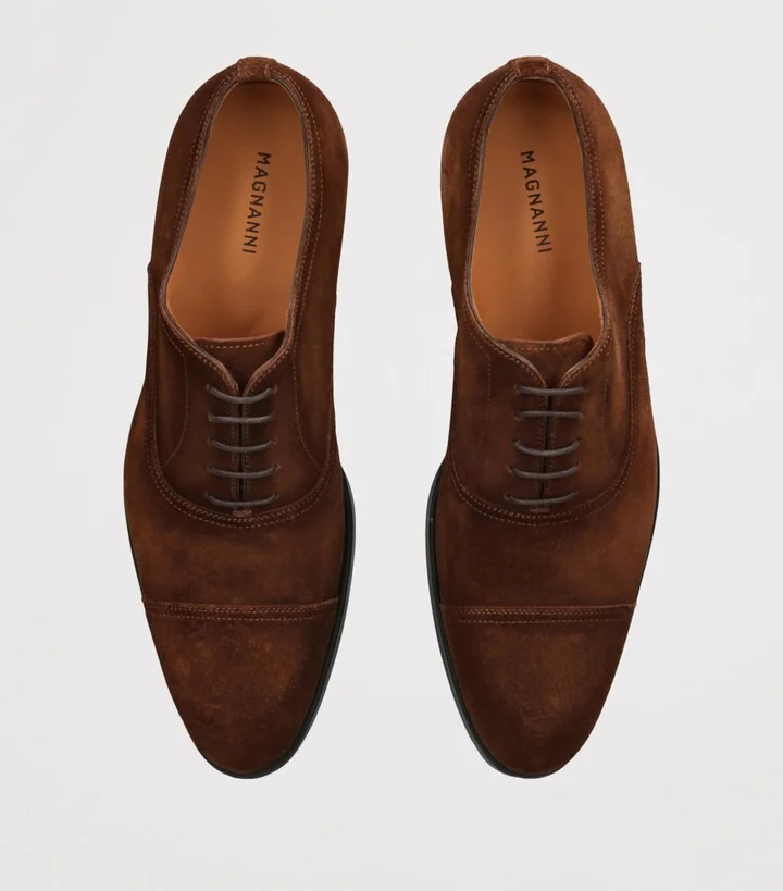 Magnanni Suede Madis Oxford Shoes - Image 4