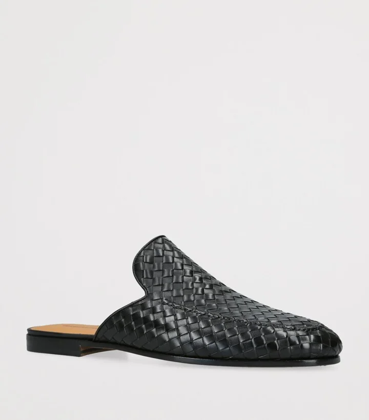 Magnanni Woven Leather Suela Mules - Image 3