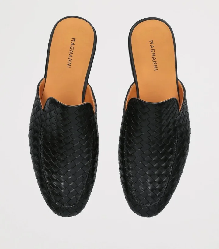 Magnanni Woven Leather Suela Mules - Image 4