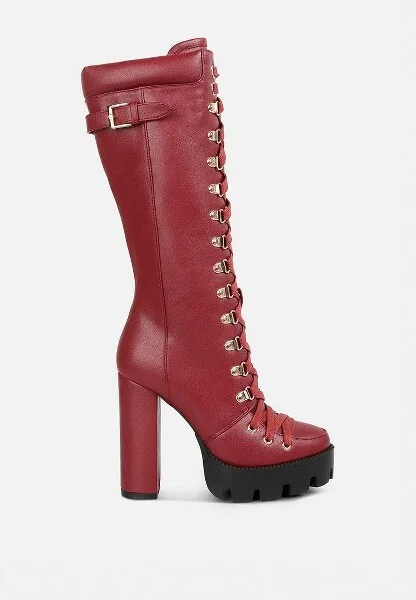 Magnolia Cushion Colla Lace Up Boots Women