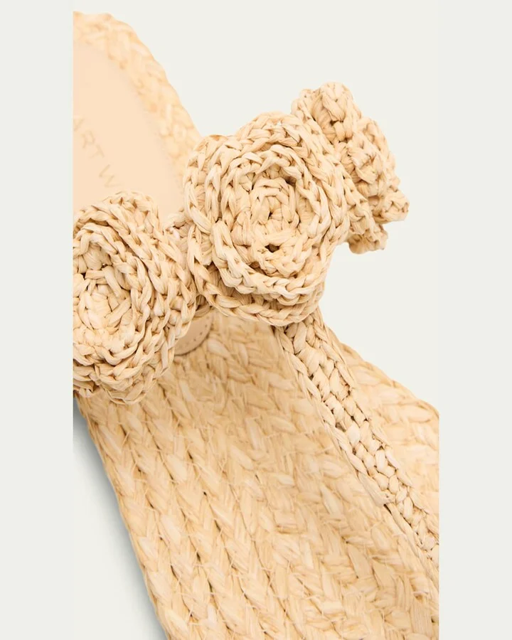 Magnolia Raffia T-Strap Sandals - Image 4