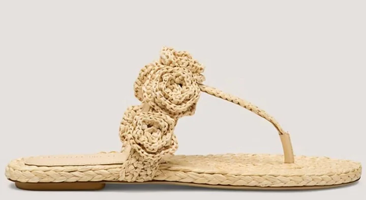Magnolia T-Strap Slide In Natural