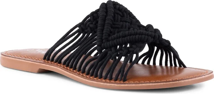 Mahogany Slide Sandal