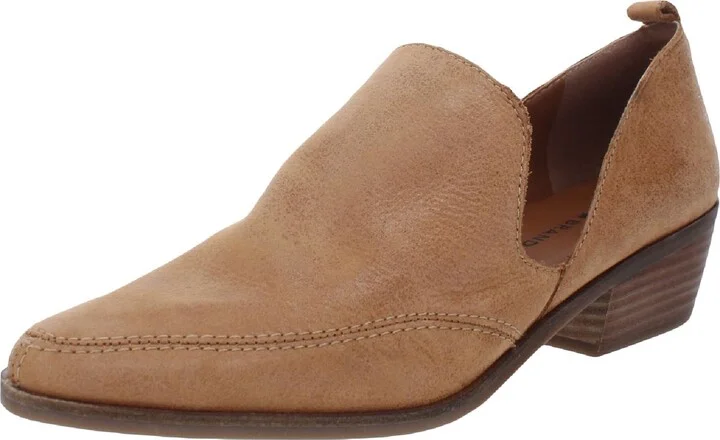 Mahzan Womens Comfort Insole Slip On Loafer Heels