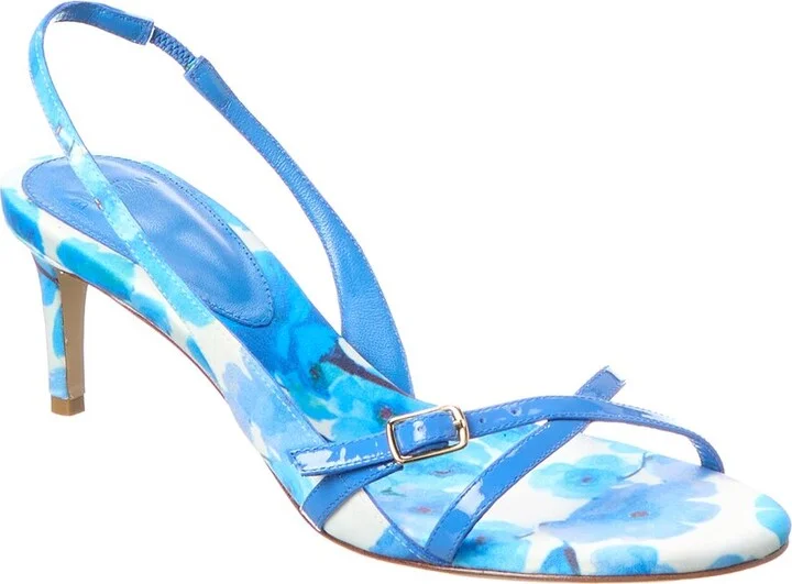 Maia 60 Satin & Patent Slingback Sandal