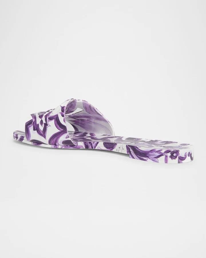 Maiolica Cut-Out DG Rubber Sandals - Image 4