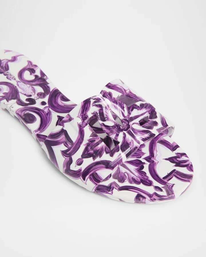 Maiolica Cut-Out DG Rubber Sandals - Image 5