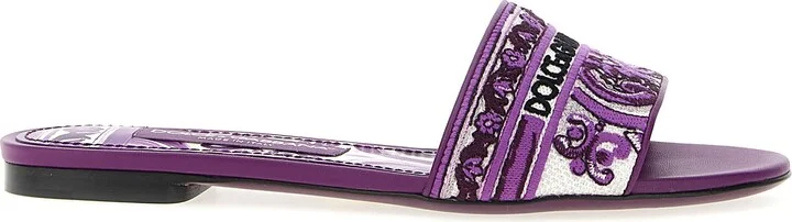 'maiolica' Embroidery Slides