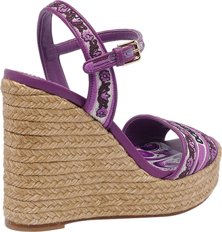 Maiolica Embroidery Wedges - Image 3