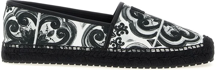 Maiolica Flat Shoes White/Black