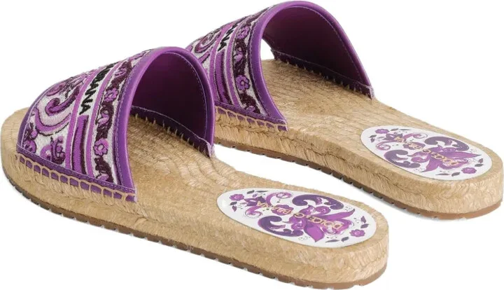 Maiolica-print espadrilles - Image 3