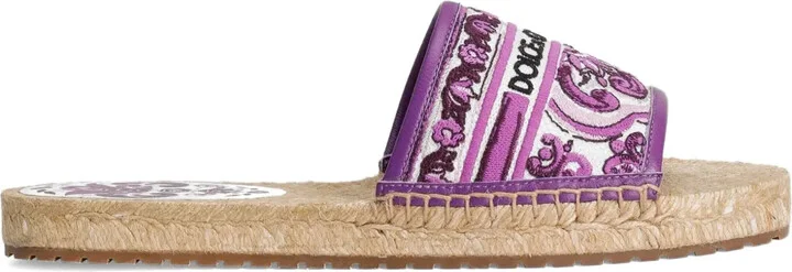 Maiolica-print espadrilles