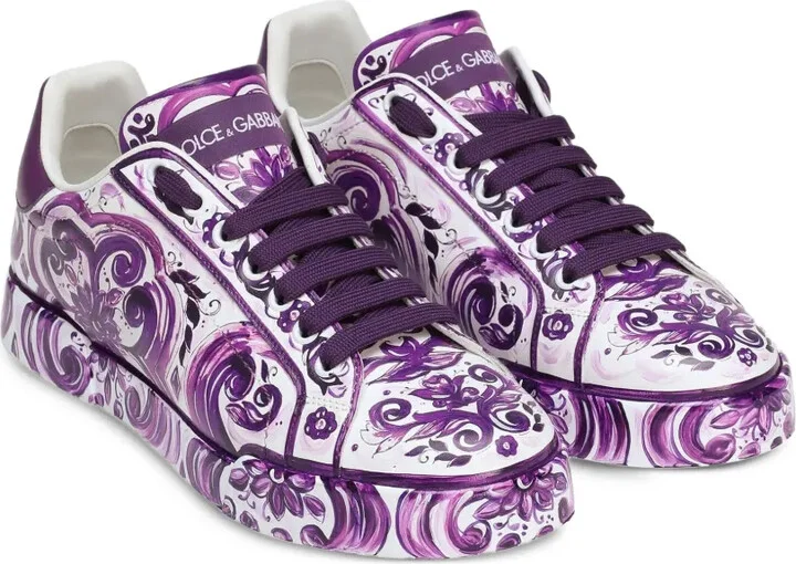 Maiolica-print sneakers - Image 2