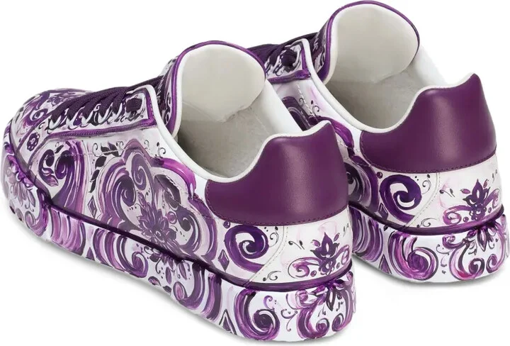 Maiolica-print sneakers - Image 3