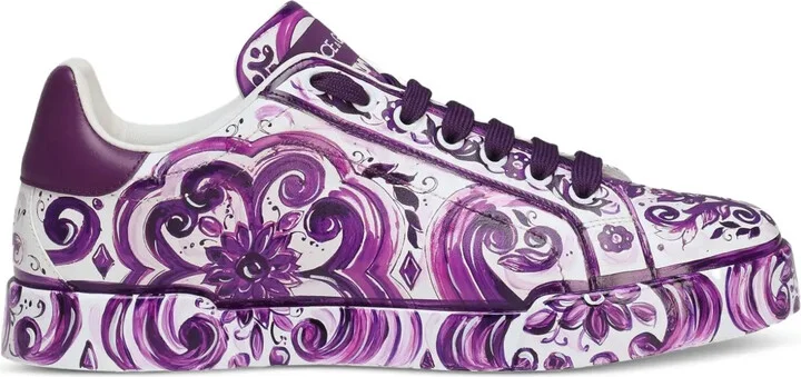 Maiolica-print sneakers