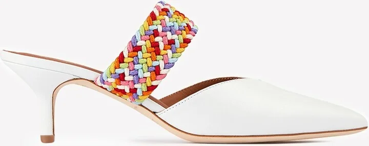 Maisie 45 Nappa Leather Mules with Braided Strap