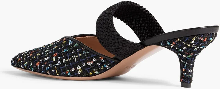Maisie 45 sequin-embellished tweed mules - Image 3