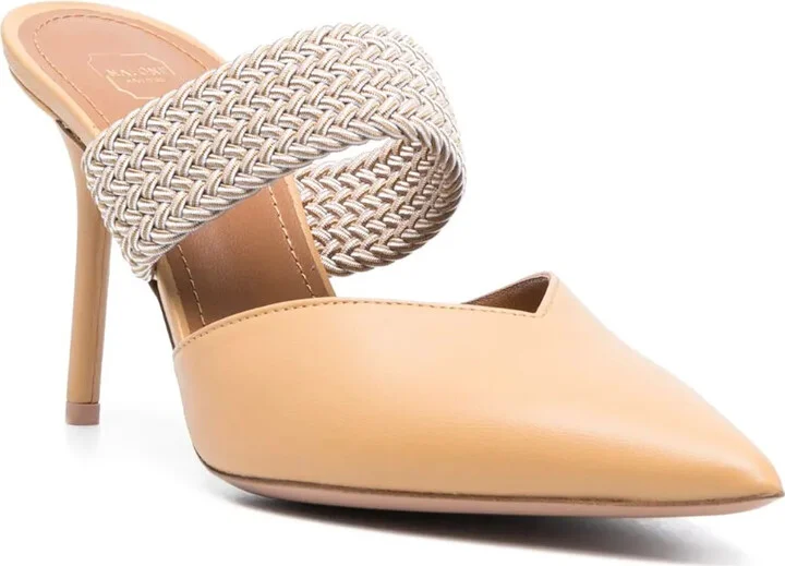 Maisie 90mm leather mules - Image 2