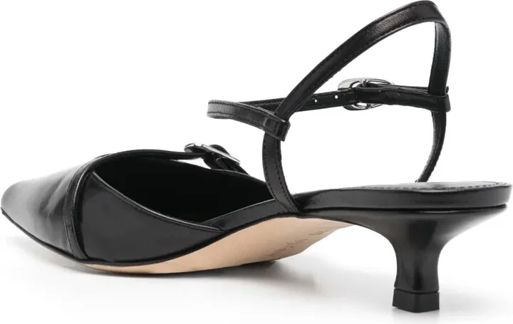 Maisie leather 35mm pointed-toe pumps - Image 3