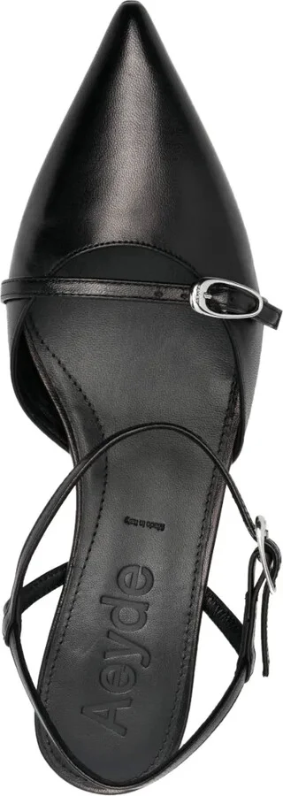 Maisie leather 35mm pointed-toe pumps - Image 4