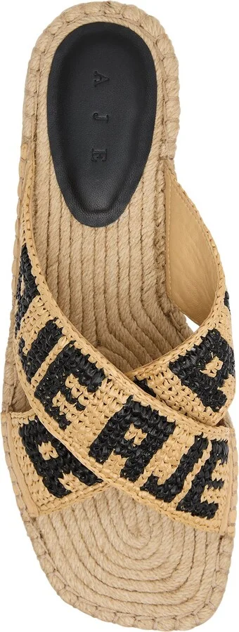 Maisie Logo Slide In Colour Natural/Black Size 35 - Image 4