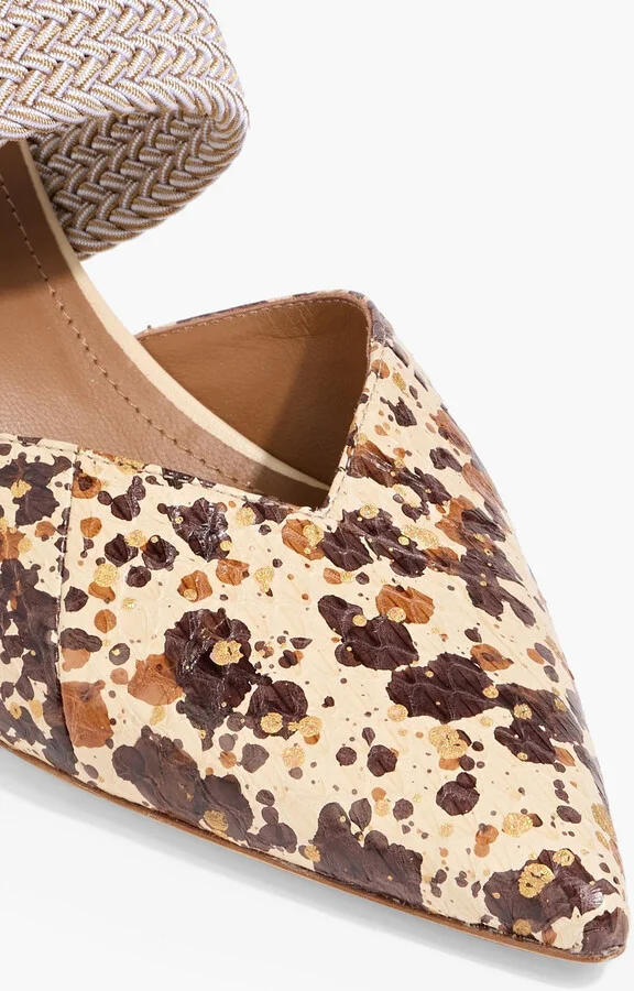 Maisie metallic printed elaphe pumps - Image 4