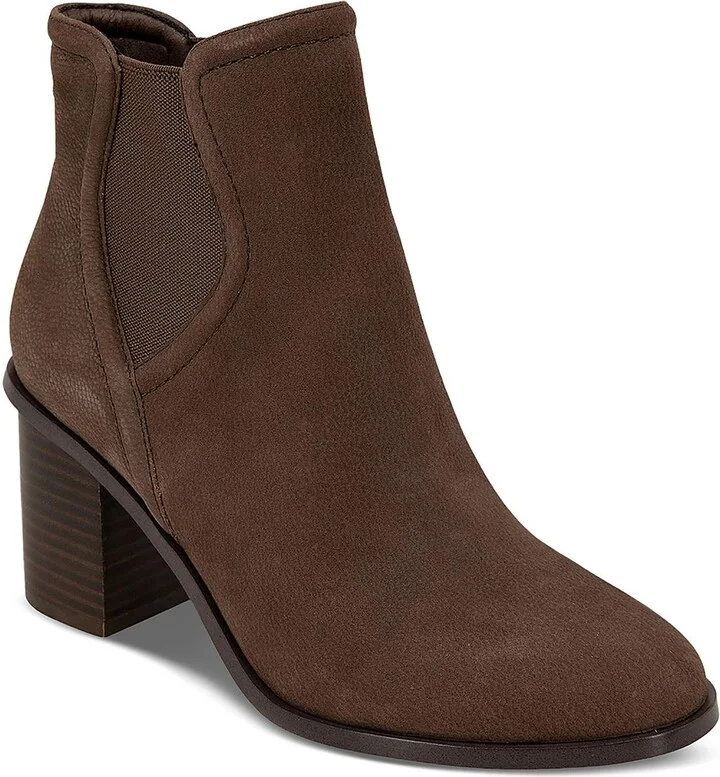 Maisie Womens Leather Pull On Ankle Boots