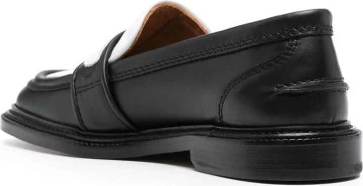 Maison Kitsuné Bicolor Leather Loafers Shoes - Image 3
