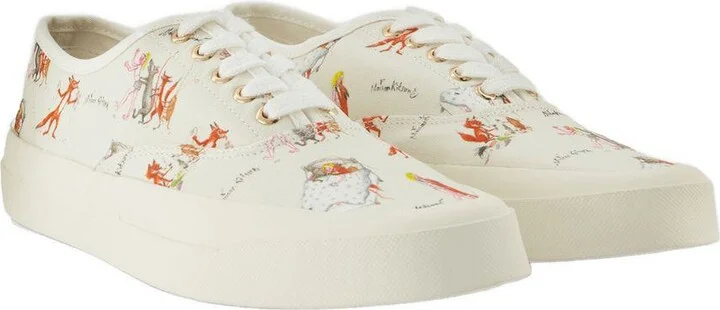 Maison Kitsuné Oly Flower Fox Sneakers - Image 2