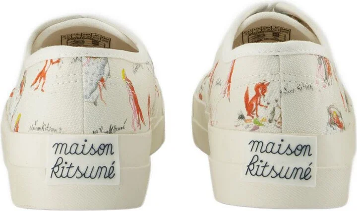 Maison Kitsuné Oly Flower Fox Sneakers - Image 3